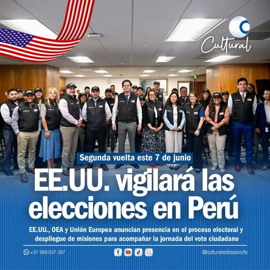 ALECMORRIScr7's tweet photo. EEUU LIDERA OBSERVACIÓN ELECTORAL EN EL PERÚ Y ENCABEZARÁ LA MISIÓN INTERNACIONAL, JUNTO A LA OEA Y LA UNIÓN EUROPEA ESTE DOMINGO. EL EMBAJADOR BERNIE NAVARRO HA IMPULSADO LA COORDINACIÓN CON OTROS ORGANISMOS INTERNACIONALES COMO LA OEA, EL THE CARTER CENTER Y LA MISIÓN DE LA UE https://t.co/W1Rgsn2FQW