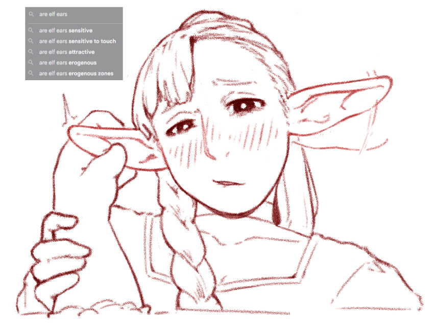 ROSEANN_FDPROP's tweet photo. elf ears are secondary sexual characteristics #farcille #dungeonmeshi https://t.co/dY6EeL85Ks