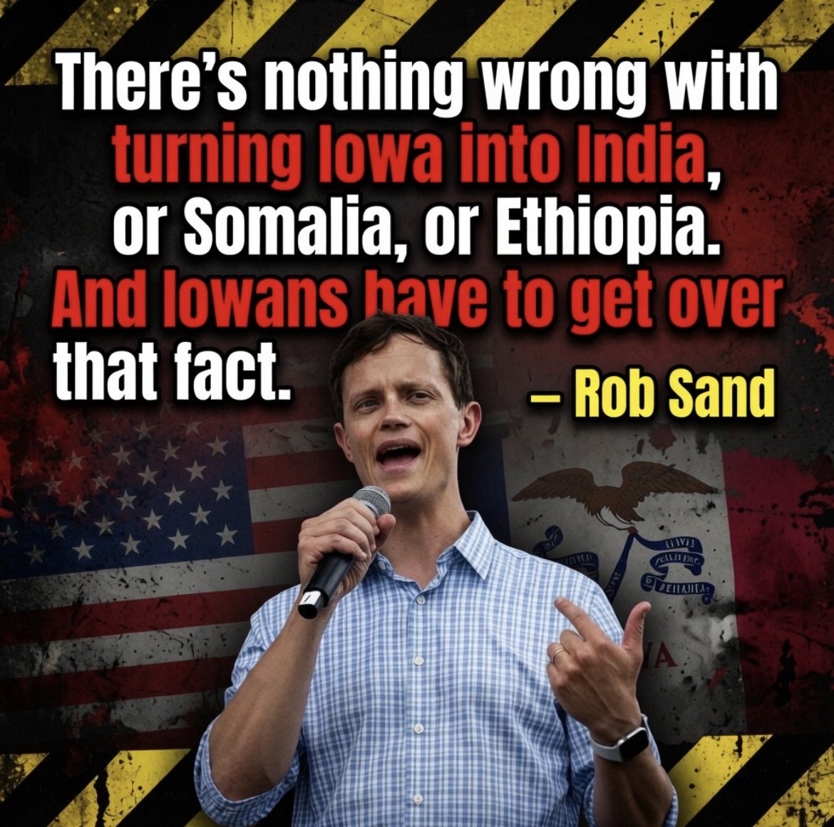 HawkGuyEnjoyer's tweet photo. Rob Sand wants to replace White people with this in every city in Iowa btw https://t.co/zDdfu0kwBq