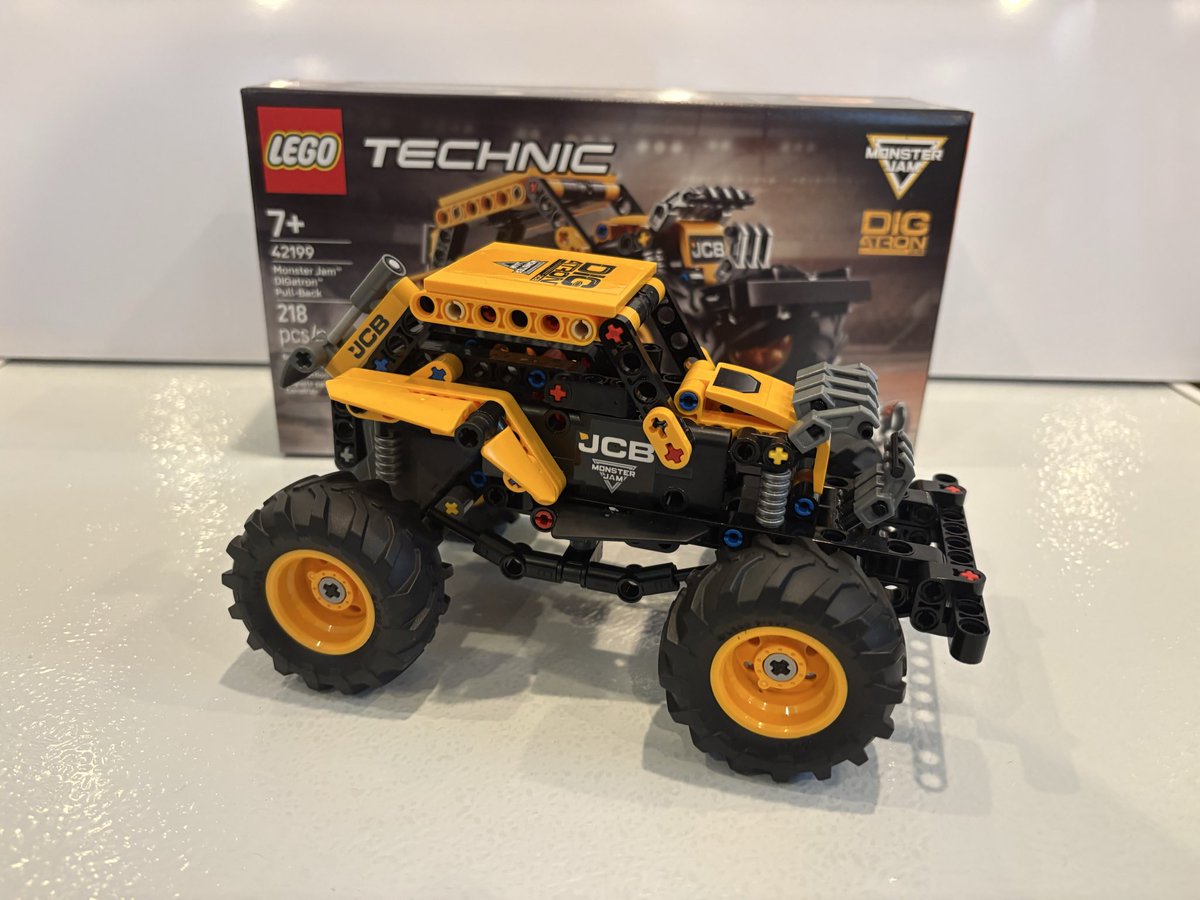 RC_Allaince's tweet photo. Lego, Technic, Monster Jam DIGatron, Set 42299, Pieces 218, $27.99, AFOL Score 7/10! https://t.co/29AM1vVyEd