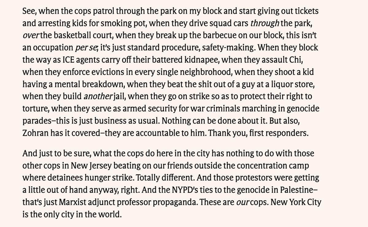 comradejumpshot's tweet photo. wrote (again) about zohran, dsa, and the cops https://t.co/Fp8AsFnLYU