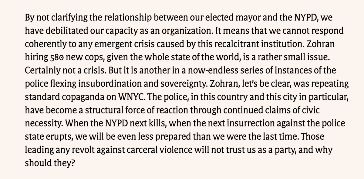 comradejumpshot's tweet photo. wrote (again) about zohran, dsa, and the cops https://t.co/Fp8AsFnLYU