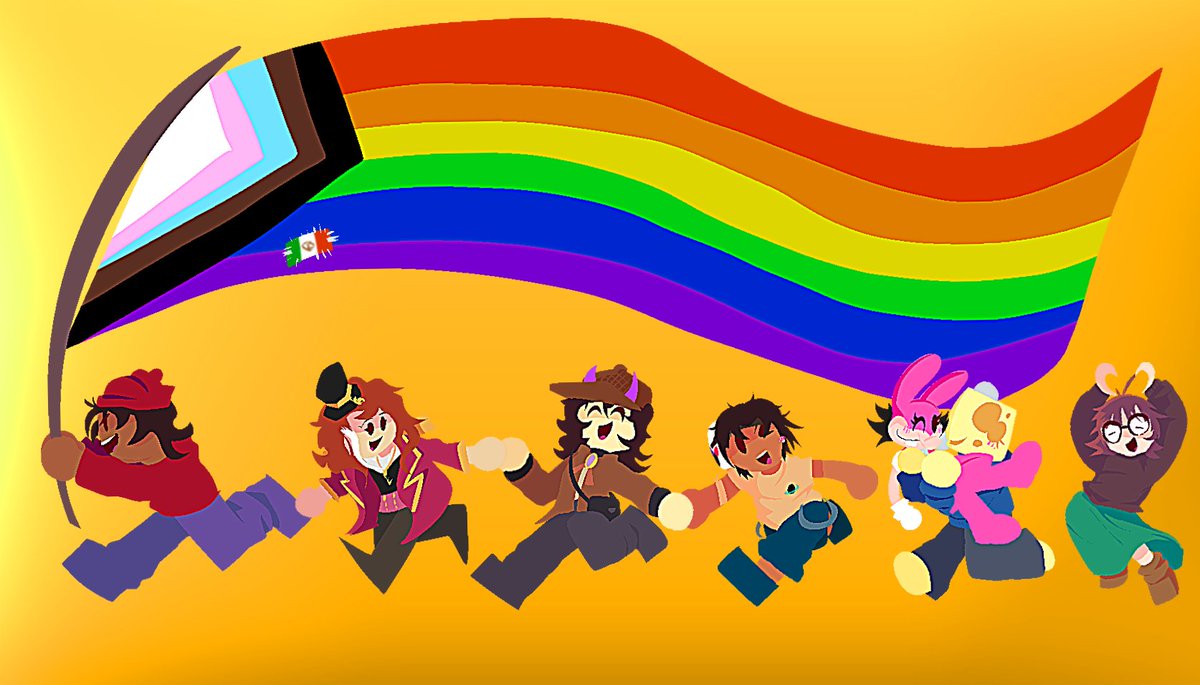 bunker80243's tweet photo. Desde el bunker os deseamos un feliz mes del orgullo! Dibujo de @Cake_z7 vayan a seguirlo o los meo https://t.co/mzWYtGGa2F