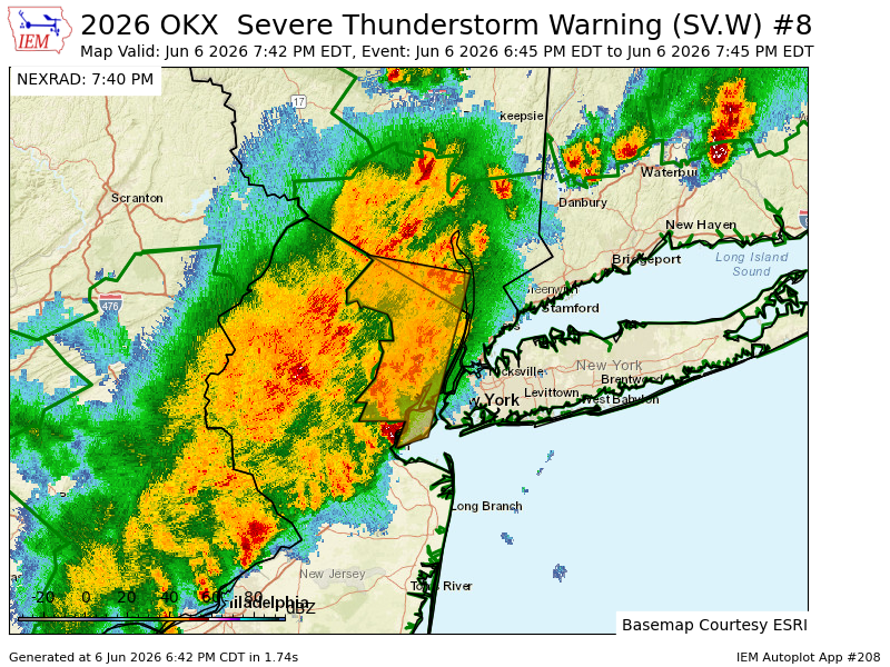 Scott_Derek's tweet photo. OKX expires Severe Thunderstorm Warning for Bergen, Essex, Hudson, Passaic, Union [NJ] and Orange, Richmond, Rockland [NY] https://t.co/8rqQCcTd6C https://t.co/6S33FIIBfv