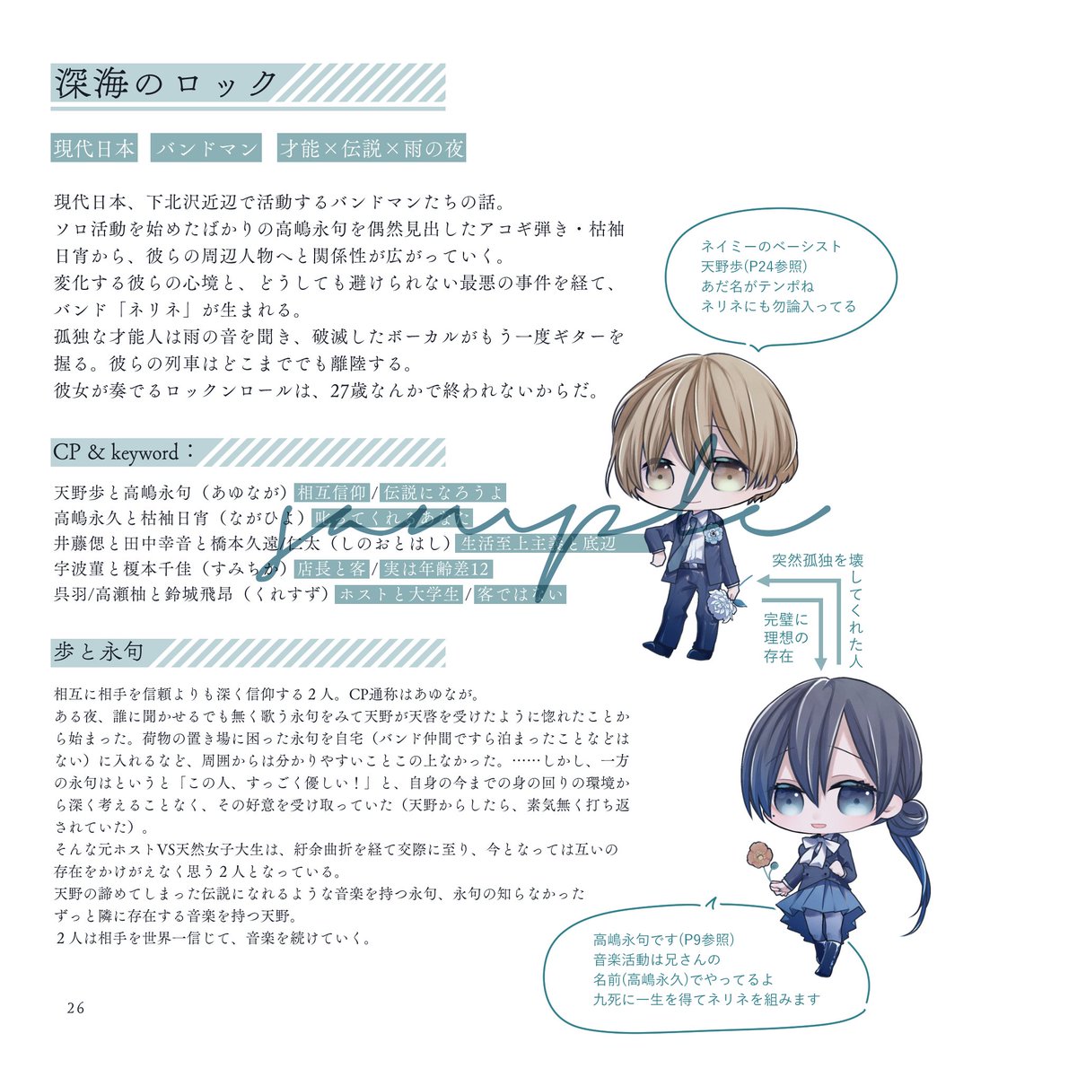 noshe_info's tweet photo. 既刊『はなむけの黒』
no sheのキャラクターや作品の簡単な紹介がまとまったイラスト本。32人の立ち絵、4つの本編作品のまとめあり。
Keyword：no she入門 / 黒と花 / 設定紹介本 https://t.co/4wKy5C8rQI
