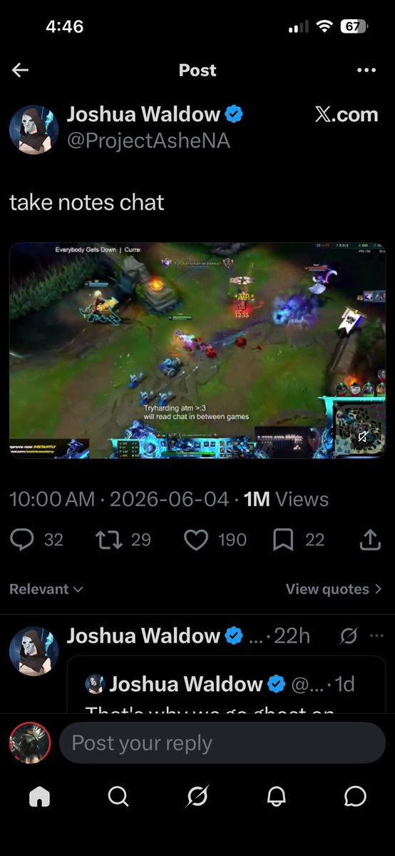 LoLSaskio's tweet photo. 1 million impressions and 200 likes

This is generational talent https://t.co/AoxNmxMaI4