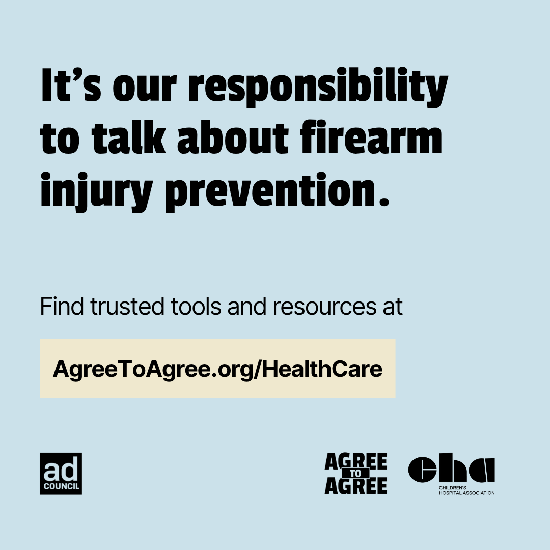 hospitals4kids's tweet photo. We're proud to be partnered with the @AdCouncil on the #AgreeToAgree campaign.

Be a part of the solution at https://t.co/vEwj2i8zcG

#GunViolenceAwarenessMonth #WearOrange https://t.co/UdAycEIiFj