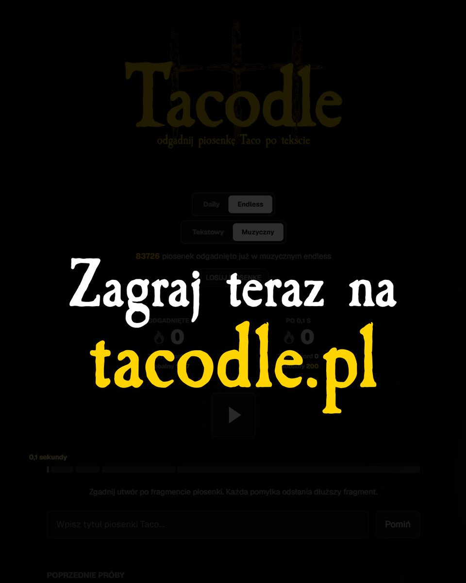 Tacodle_pl's tweet photo. Dzięki za wszystkie słowa wsparcia, Tacodle na pewno będzie dalej rozwijane💛

Zagraj teraz na https://t.co/kIdyWyNpj0 https://t.co/8AtI8Bqz1C