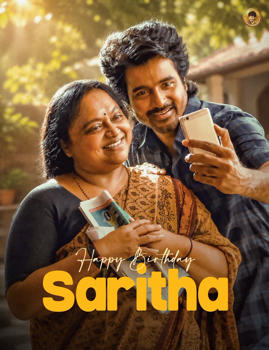 AllIndiaSKFC's tweet photo. Wishing a very Happy Birthday to #Saritha mam, on behalf of all our King, @Siva_Kartikeyan annan's fans 😊💐 

#HBDSaritha #Maaveeran https://t.co/9jBonXTB0U