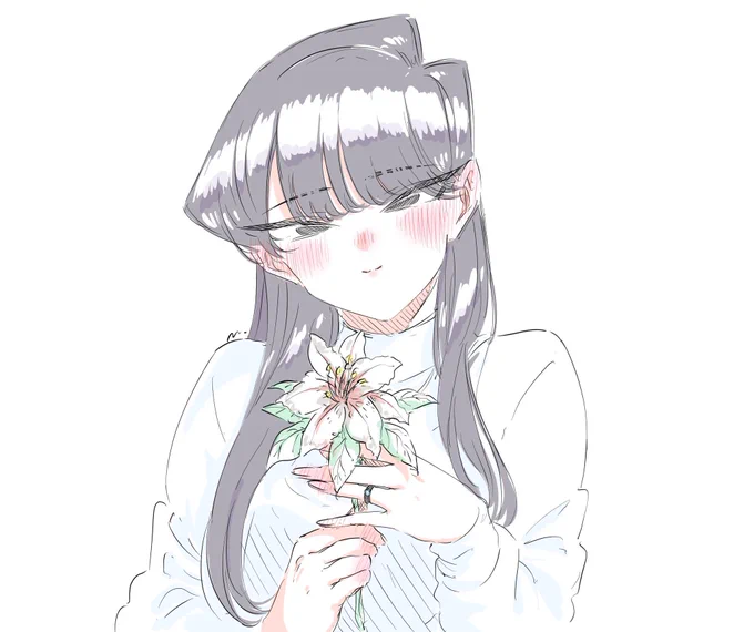 1年前の＂古見さんの日＂に描いた古見さん
