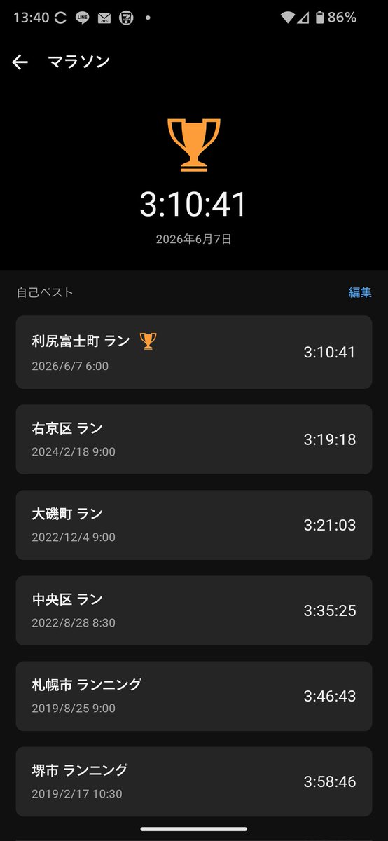 runfeatstardust's tweet photo. こんにちは,code pastleです。利尻島一周悠遊覧人G無事に終わりました。
不思議なことでフルのタイム公式ではありませんがPB更新しました。なぜかフルではないところで自己ベストが出るのか?
ただ結果として個人的にPBとは認めません。利尻島いいところで楽しかったです。結果載せておきます。 https://t.co/0fpslRV5nh