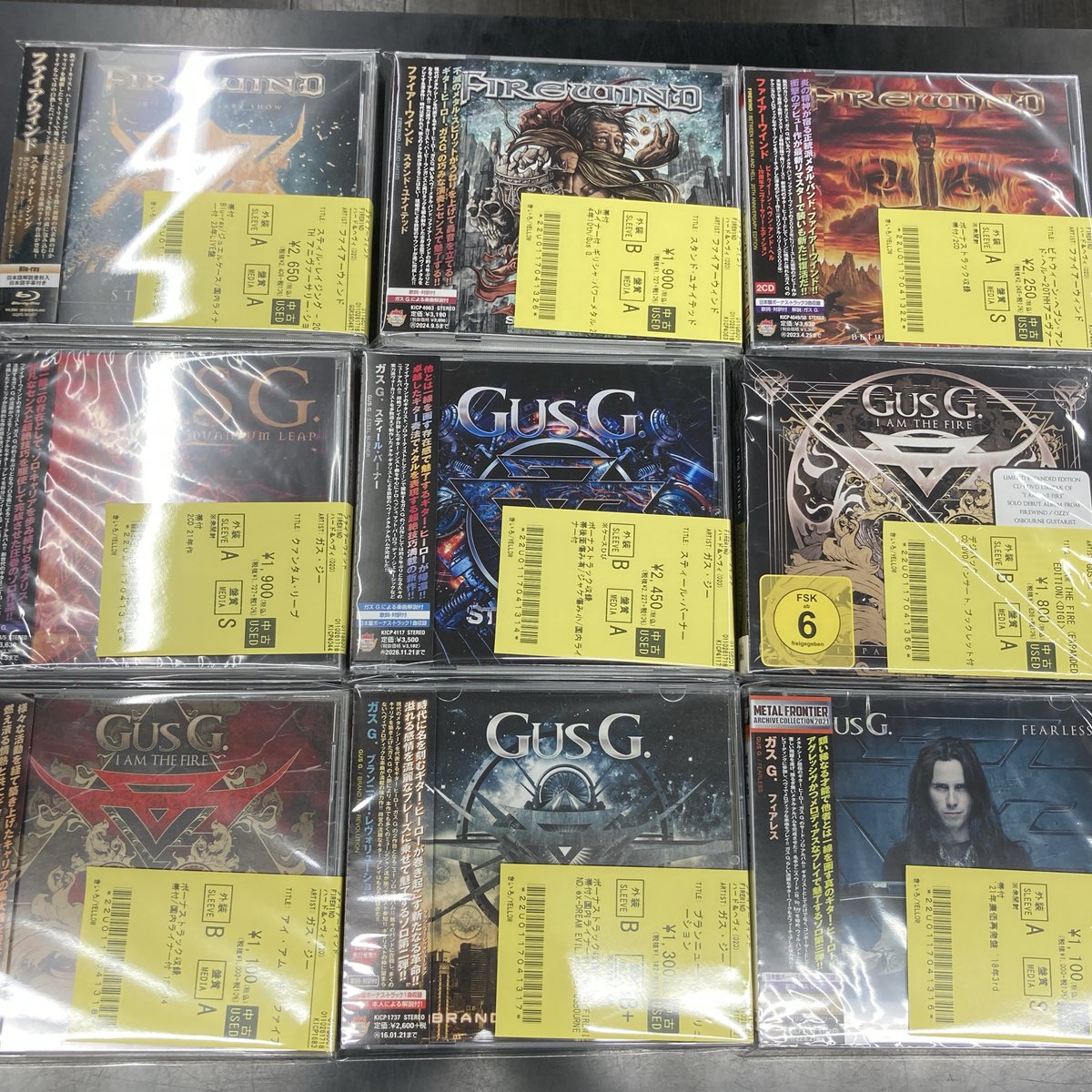 新着中古CD入荷情報🔥 ハードロック/ヘヴィメタルの中古CDが40点以上