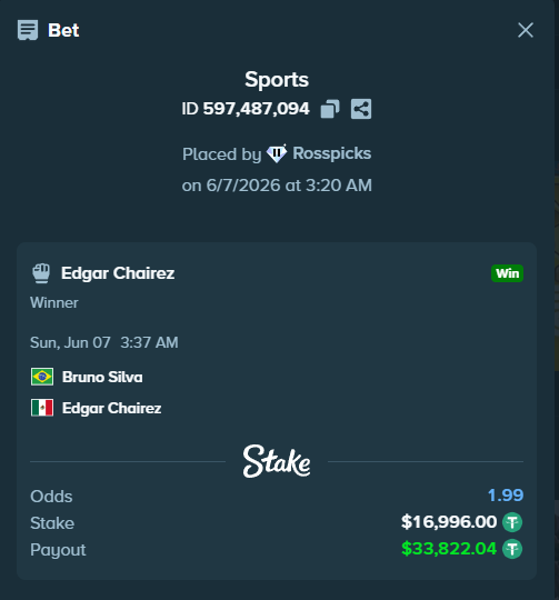 RossPicks's tweet photo. Just swept the whole fucking UFC card 😤💰@StakeEddie @STAKE

$132,000 cashed 💸 💰

I fkn do this 📈 every week on ufc 
And that's why they say:

"RossPicks does UFC." 😤

Straight cashing tickets all night

Follow for more 👇 
@RossPicks & @demize21

♻️Rt + ❤️like tag a friend👇