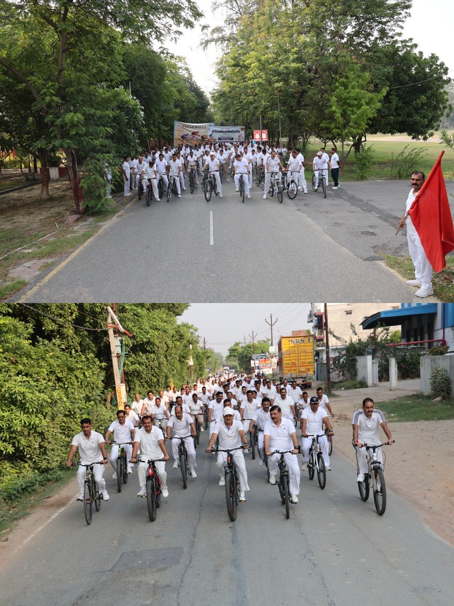 091bn's tweet photo. फिट इंडिया मूवमेंट के तहत विश्व साइकिल दिवस के उपलक्ष्य में 07 जून 2026 को 91Bn #RAF &amp; GC Lkw #Crpfindia द्वारा संयुक्त साइकिल रैली का आयोजन किया गया जिसमें अधिकारियों एवं जवानों ने उत्साहपूर्वक भाग लिया और भरपूर उत्साह एवं देशभक्ति का प्रदर्शन किया। #WorldBicycleDay #CycleRally. https://t.co/q2vVvJ95ok