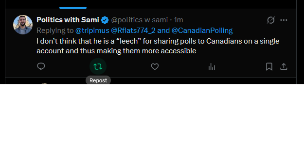 tripimus's tweet photo. @politics_w_sami @Rflats774_2 @CanadianPolling this is the post i was replying to not the one you edited https://t.co/FxhIxhtEyT