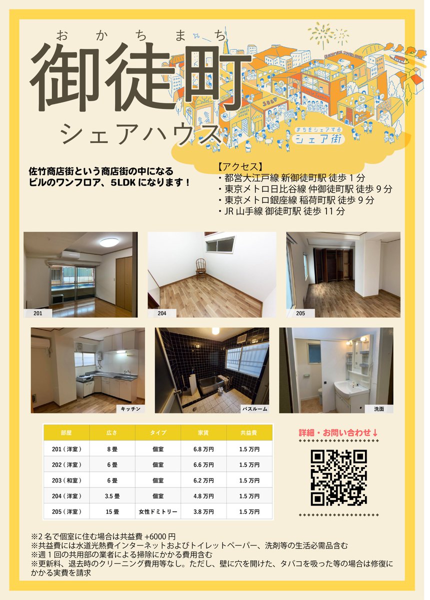 share_machi's tweet photo. シェア街の御徒町シェアハウスの入居者募集です！   
 御徒町203（募集中）  
ご興味があるかたは、公式サイトよりお問い合わせをお願いします！！ 
203号室は、冷暖房完備の畳部屋で、過ごしやすいお部屋となっております。
公式サイトのリンクはこちらから↓
https://t.co/tUWAkI4yS4 https://t.co/5yR9MuHDoz