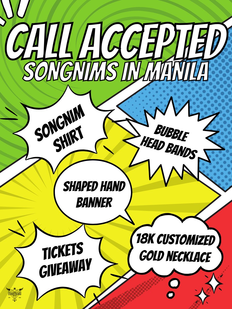PrinceYHph's tweet photo. 📞 CALL ACCEPTED: SONGNIMS IN MANILA 💙

Because when Yunhyeong calls, Songnims answer. ☎️💙

This year, we're proving it.

Yunhyeong called—and Songnims came.

As we welcome Yunhyeong back to Manila, Prince YH PH is excited to unveil the projects we've prepared under our 2026 campaign, CALL ACCEPTED: SONGNIMS IN MANILA.

✨ Songnim Shirts
✨ Bubble Head Bands
✨ Shaped Hand Banner
✨ Ticket Giveaway
✨ 18K Customized Gold Necklace

And this is just the beginning.

Stay tuned as we reveal each project one by one in the coming days. 🎁🍒

📌 Please note that there will be no donation drive for this project. If you would like to contribute or send a gift in any form, please feel free to send us a direct message so we can coordinate with you. Thank you for your support! 💙

#YUNHYEONG #송윤형 @sssong6823 
#ユニョン #宋尹亨 #iKONinManila
#iKON #아이콘 @iKONIC_143