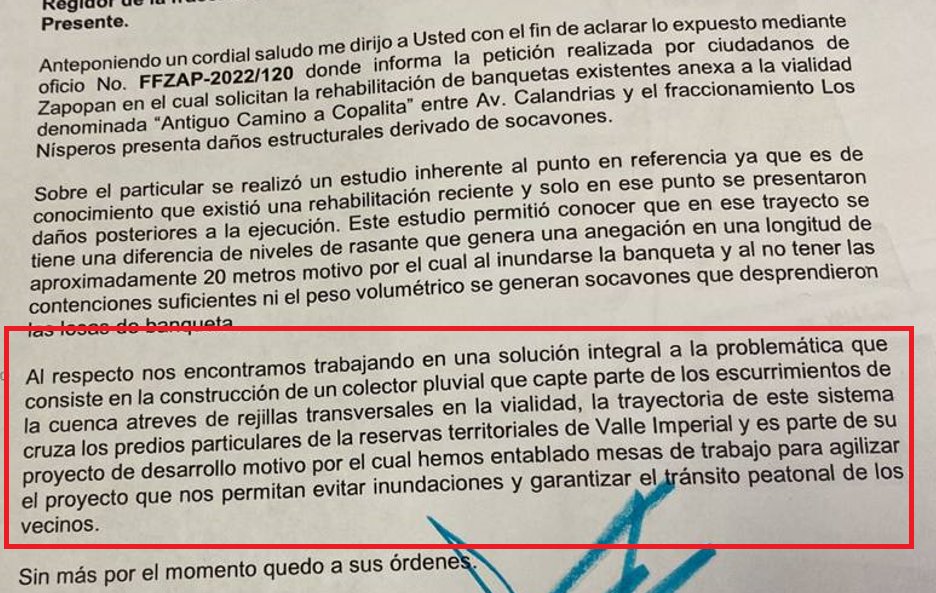JSTapetillo's tweet photo. Diputada @GabyCardenas, en noches lluviosas como esta no puedo evitar recordar que OP Zapopan no atendió la solicitud de la ciudadanía, ni la de usted, para construir un colector pluvial en esta zona de Zapopan. 4 años esperando. Lo voy a tener muy presente y difundiré en 2027. https://t.co/dw3z55kuWw
