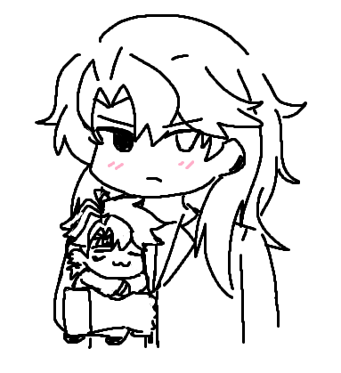 reiichitxt's tweet photo. ... I've done it. Bai Mo plush doll: sleeping edition. https://t.co/FXx6DeMik1