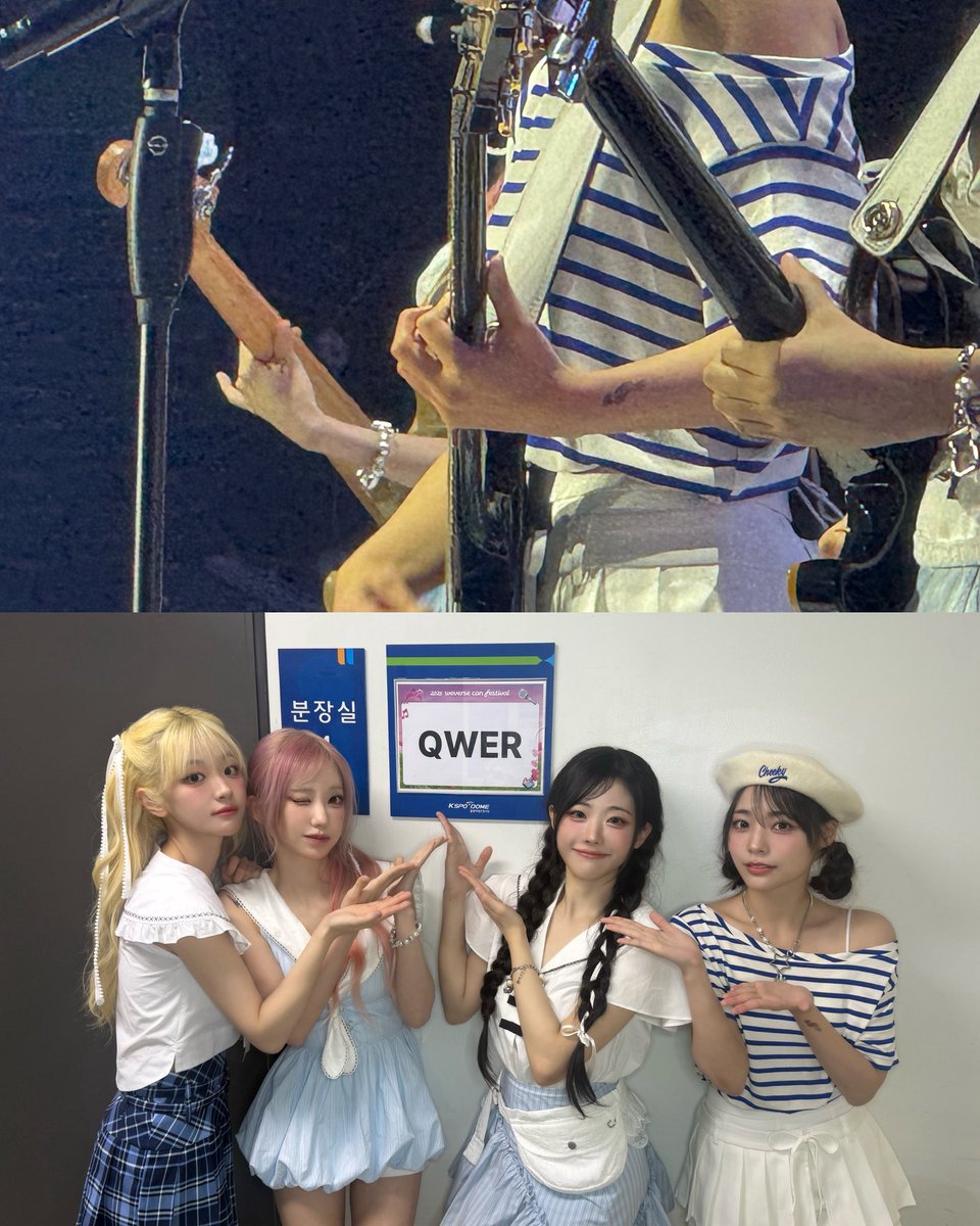 official_QWER's tweet photo. 트리뷰트 무대로 선보인 ‘다시 여기 바닷가’와 함께 🌊2026 위버스콘 좋아해 📢🤍
@weverseofficial

#QWER #WeverseConFestival #위버스콘페스티벌 https://t.co/nBfsiJQuQ1