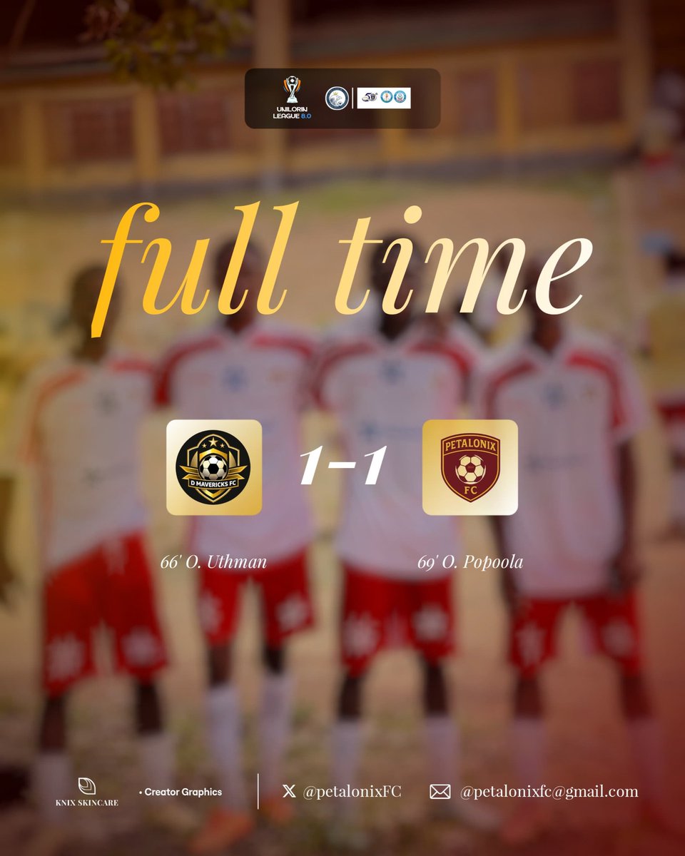 petalonixFC's tweet photo. From our very 1st match to our last, this team has shown resilience, growth, and belief. Season 8.0 may be over, but this is only the beginning of the warriors story.
Thank you to everyone who supported us throughout our debut season.
Watch the match here: https://t.co/sGJSsVEQ4U https://t.co/maYAz8WTn6