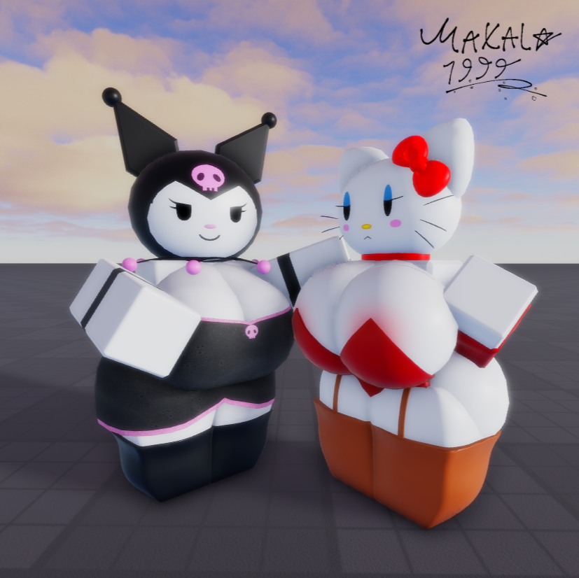 Maxala1999's tweet photo. kitty white and kuromi

#roblox #r63 #sanrio #hellokitty https://t.co/fIpln6tz6A