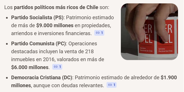 SebastianRochaZ's tweet photo. 🔹Si ustedes se preguntan de donde saca dinero el Partido Socialista, para mandar a confeccionar e imprimir miles de panfletos contra el Gobierno y distribuirlos por todo Chile.

Les vengo a recordar que el PS es el partido mas rico, seguido por el PC y la DC.

Los 3 partidos políticos mas ricos de Chile son de izquierda 💰
