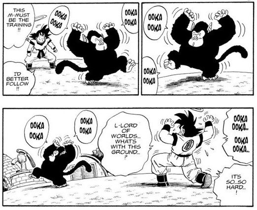 GoldenPortable's tweet photo. I’ll be real, Goku thinking Bubbles was King Kai was completely justified

like knowing how the Dragon Ball world works there was a non-zero chance Bubble was gonna finish his Ooka Ooka dance and hit him with a 15x power boost or some shit https://t.co/I24yvuYctC