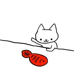 RosePouchong's tweet photo. きょうのRosePouchongさん：えんぎねこさんがでました。せっかくだからねこはこのあかいさかなをえらぶぜ https://t.co/ShtfRnouBT