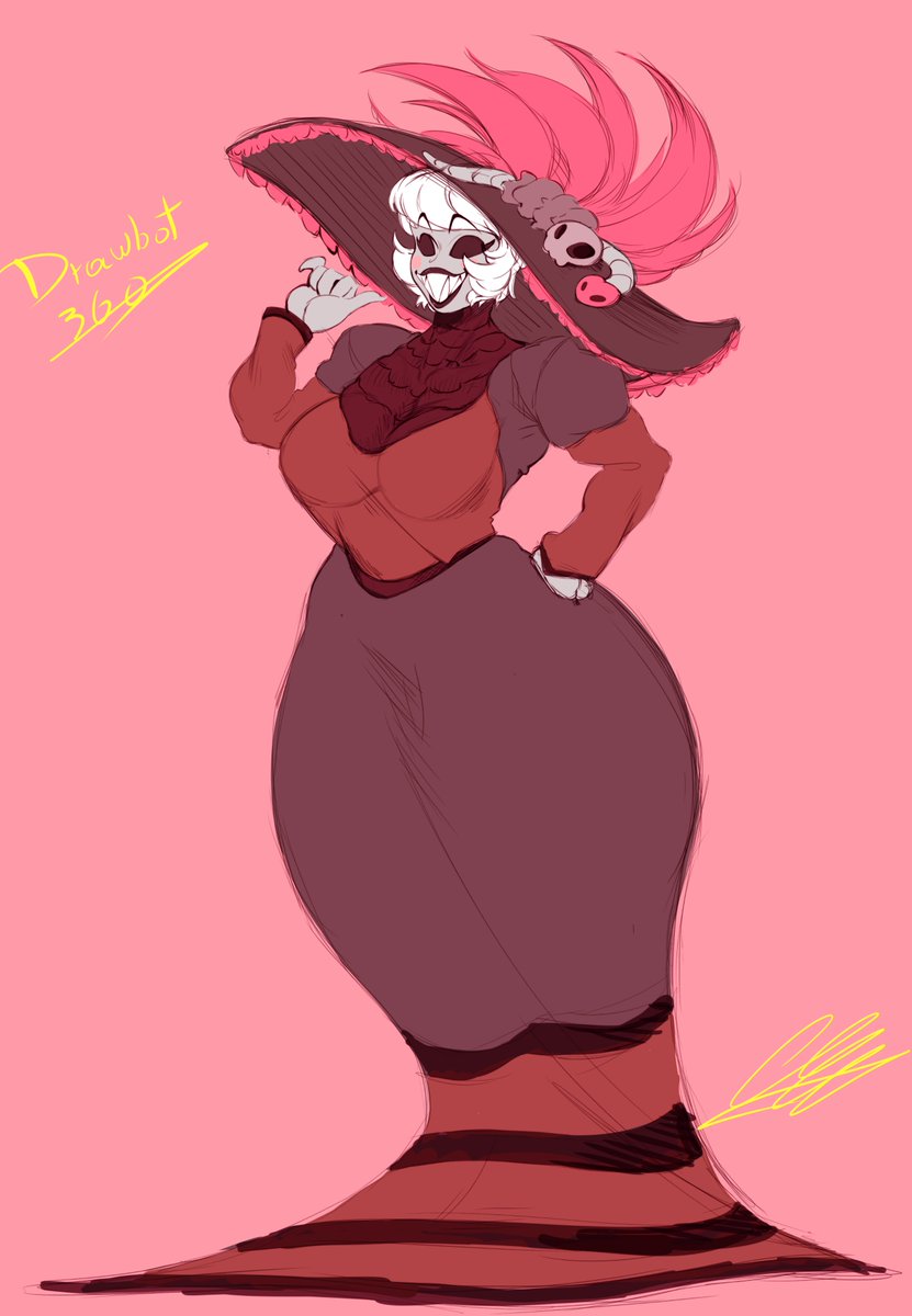 drawbot360's tweet photo. rosie thic #Hazbin_Hotel #rosie https://t.co/logvKb81ZG