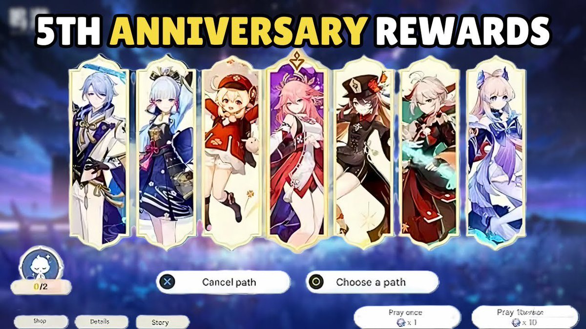 xSer1n3's tweet photo. GENSHIN IMPACT 7.0 LEAKS

ANNIVERSARY 5* SELECTOR

OMG? A FREE YAE?? THANK YOU GENEROUS GENSHIN!!

#genshinlmpct #GenshinSpoilers #genshinleaks https://t.co/Ckpaj0bYwP