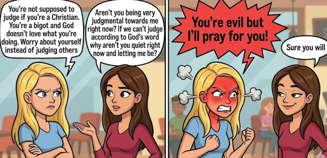 Adriana19Flower's tweet photo. I’m always fascinated with the script of the “don’t judge” crowd. They are extremely judgemental of judgment all while they claim to be above it. It’s impossible to not judge, we all do it. That’s why God tells us to judge righteously. 

Passiveness is not a Christian virtue https://t.co/2UFXwt1rx3