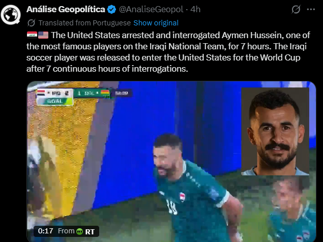 cheps11's tweet photo. @DavidFaitelson_ The land of the free, y a solo dias de que inicie la copa mundial. https://t.co/2DfmUHFxTh