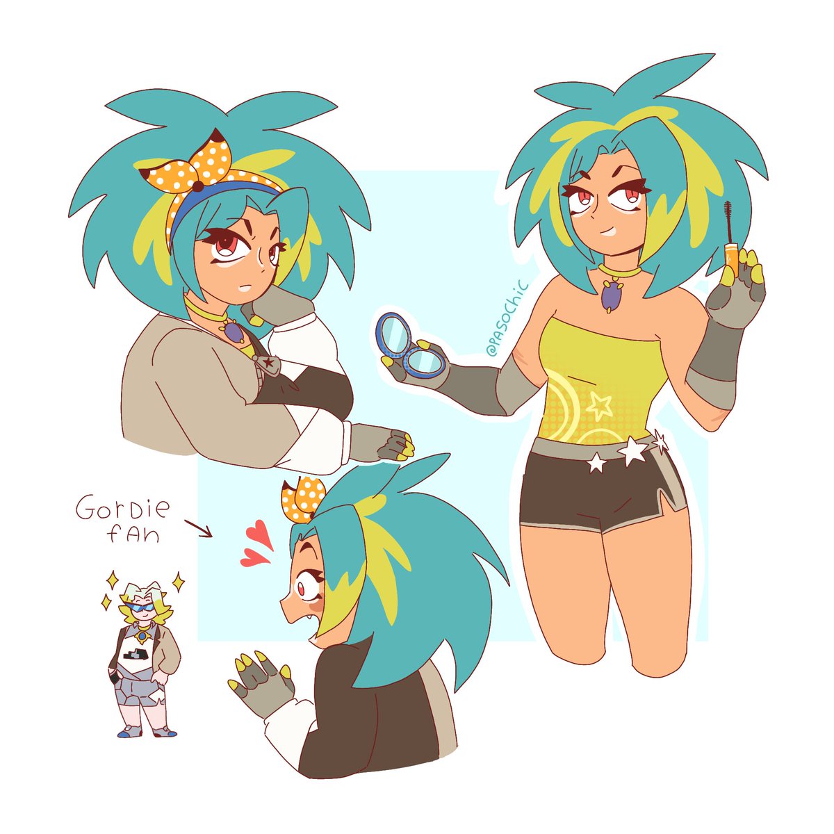 pasochic's tweet photo. #Pokemon 
Más dibujitos de ella ^^💚💚💚 https://t.co/js1jgE5T6V