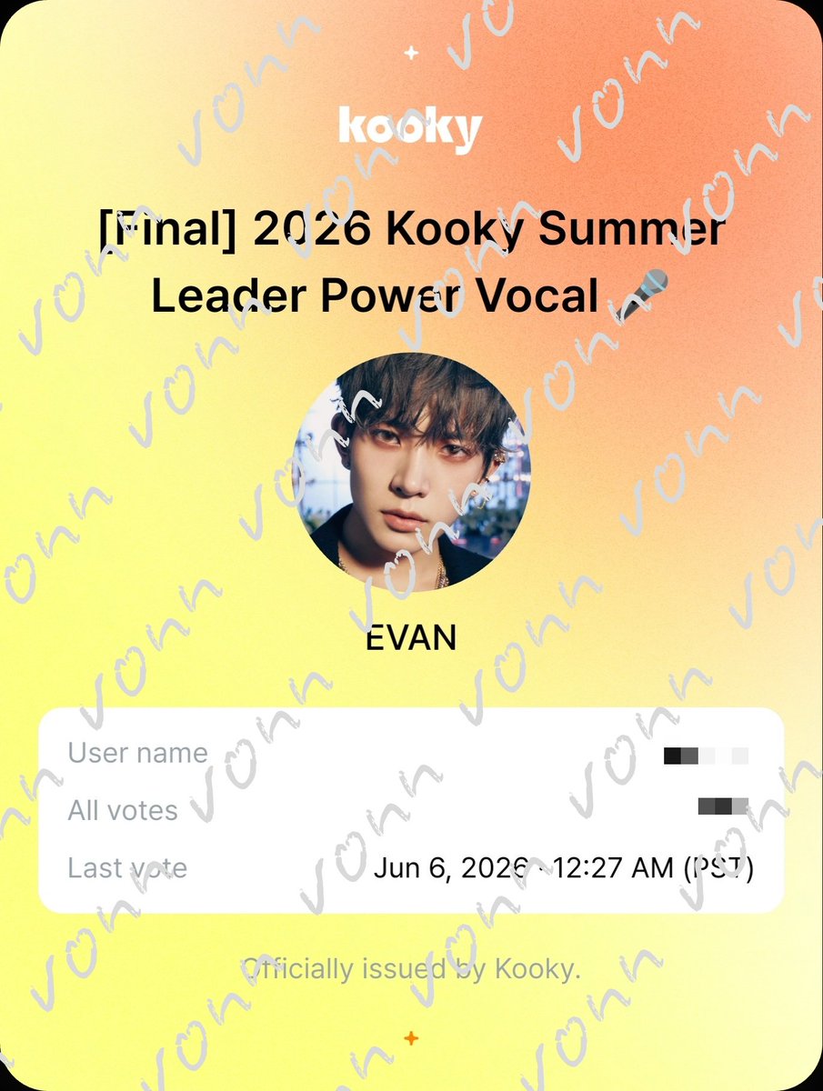 isoldhee's tweet photo. We currently have two active goals on Kooky: one funding project and one voting project. And it would mean a lot if we could achieve both for EVAN.

If you have some spare Kooky, please consider participating. Every single Kooky counts and brings us one step closer to promote EVAN.

Seoul Subway DS ads: https://t.co/KbJcKAhLR6…

Summer Power Vocal: https://t.co/mxx2SJTY6Z…

#EVAN #에반 #HEESEUNG #희승
 #ヒスン #李羲承