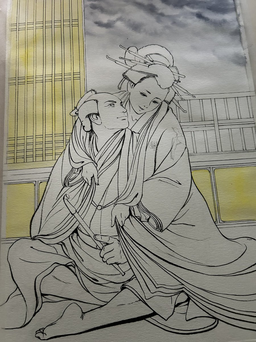 KNaomipro's tweet photo. YUMEZI道行『椀久松山の情乱』制作行程。
#マンガハンズ https://t.co/gOs0pSsALT