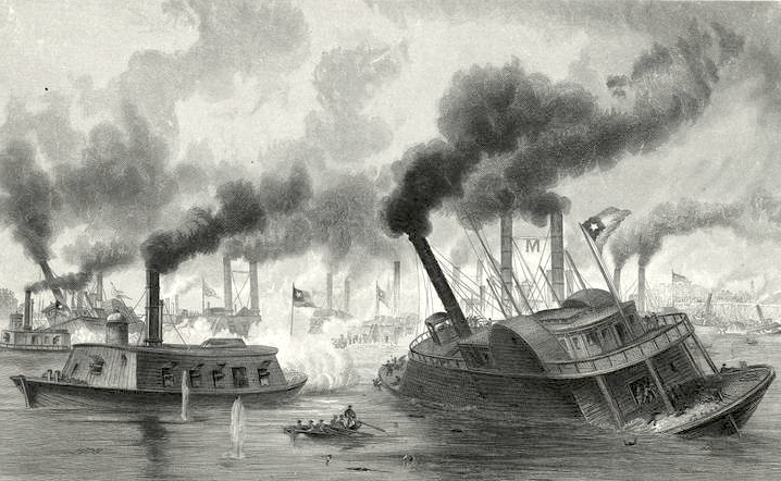 EchoesofWarYT's tweet photo. 164 years ago today, thousands of Memphis civilians packed the riverbanks to watch their Confederate navy get annihilated in 90 minutes.

June 6, 1862. The Confederate River Defense Fleet had one mission: hold the Mississippi River and keep Memphis out of Union hands. They had rams, they had guns, and they had home crowd advantage. Thousands of citizens gathered on the bluffs above the river, fully expecting a Confederate victory.

What they witnessed instead became one of the most embarrassing naval defeats in American history.

As the Union fleet bore down, Confederate ram Queen of the West charged first, slamming into CSS Colonel Lovell. Then two Confederate ships, General Price and General Beauregard, attempted to crush a single Union vessel, USS Monarch, from both sides simultaneously.

Monarch's captain saw it coming. He calmly steered out of the way.

General Price and General Beauregard slammed into each other at full speed and sank.

The rest of the Confederate fleet was destroyed or captured within the hour. Around 100 rebels killed or wounded. Another 150 taken prisoner.

The Union? One casualty. Colonel Charles Ellet Jr., nicked by a stray pistol ball in the knee. He died from it 15 days later.

By noon, Memphis surrendered. The crowd that had gathered to cheer went home in silence as the Union flag rose over their city.

It was also the last naval battle in American history where ramming was the primary tactic, and the last time civilians were ever permitted to command warships in combat.

90 minutes. A city lost. A fleet destroyed by itself.