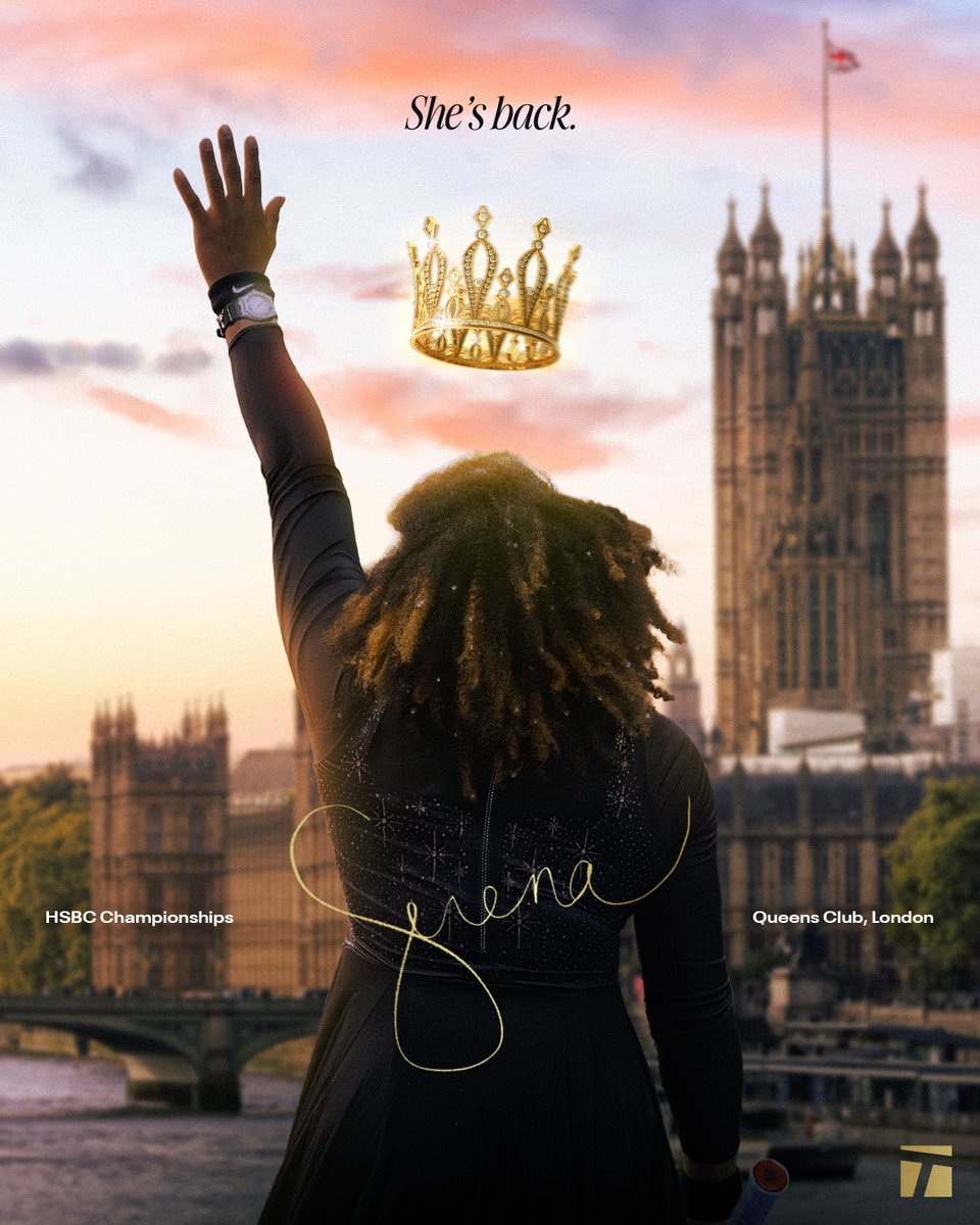 TennisChannel's tweet photo. The dream of Serena's return becomes a reality ☺️👑

Stream Serena Williams at the HSBC Championships exclusively in the USA on the Tennis Channel App! 🤳 https://t.co/9sxQlf1U7Q