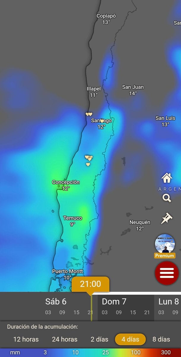 EdoWeatherman's tweet photo. Actualización de modelos. Lluvia para el miércoles.

Ambos modelos coinciden en lluvia de intensidad variable para la zona central el miércoles y desde Maule al sur empezando el martes. También alcanzaría sectores de la región de Coquimbo.
Los montos son dispersos, no es un evento fuerte, pero permitirá romper con el bloqueo que hemos tenido.

Respecto al segundo evento, está variando bastante y un modelo, el GFS, señala que será intenso, mientras el europeo ha bajado sus estimaciones. Seguirá cambiando y solo el lunes o martes podría estar más claro el panorama.