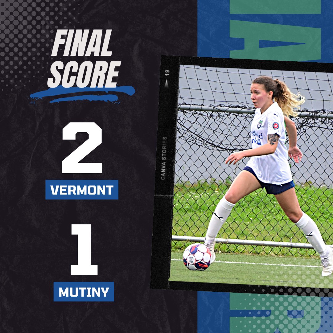 NEMutiny's tweet photo. Final at Virtue Field 2-1 | Mutiny close out the USL W Game of the Week with some fantastic saves by GK Austen and nonstop hustle in both halves 

45’ Se-Hanna Mars https://t.co/QUFv6sj5Pl