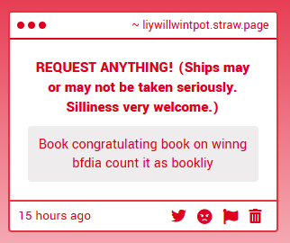 hamThesillyhead's tweet photo. Request from anon, thank you! I'm gonna guess you meant Liy congratulating Book, LMAO https://t.co/YrPXbRmetb