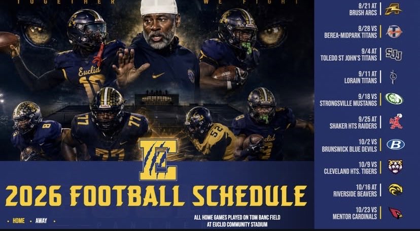 BrysonDavis0615's tweet photo. EHS 2026 football schedule https://t.co/E7qePjnEfS