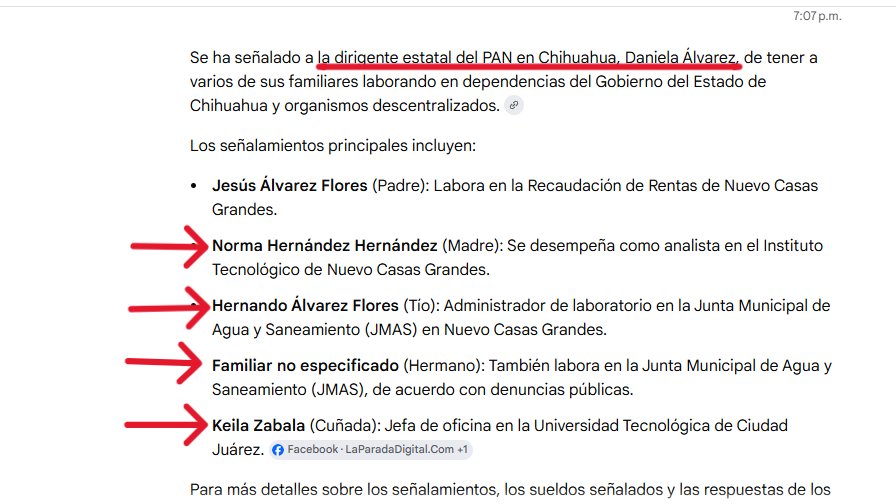 MONCAYOJUAN's tweet photo. 📛OTRA JOYITA DE LA LIDER PANISTA VIOLENTA CONTRA LAS MUJERES EMBARAZADAS @ddanielaa 

⚠️Tiene a 8 familiares por lo menos trabajando en diferentes oficinas del gobierno de Chihuahua: su papá, su mamá, un tío, su cuñada, su hermano....👇🤔🤨🙄🐀🪳🐷
https://t.co/9MZ9wuZBNz https://t.co/k5LOA6VLen