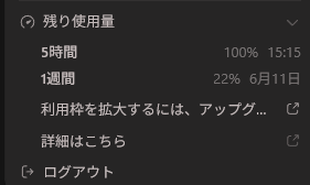JJ_TFF's tweet photo. codexの作業効率を上げたら今まで余っていた週間使用量が残り5日も有るのに22%しか無い(;_;)
昨日1日で60%位使用してしまった。
月3万円にアップグレードする勇気はまだない・・・ https://t.co/wtQECRJu0f