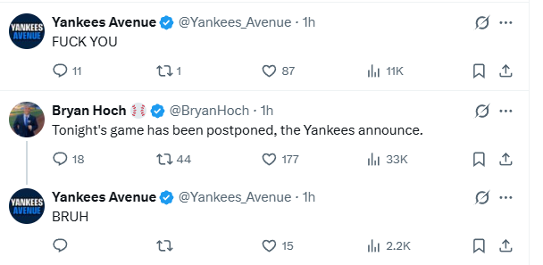 Asdfaeou's tweet photo. @Yankees_Avenue @BryanHoch I'm so glad these two YA tweets weren't swapped with one another. https://t.co/wAulNSTJ9m