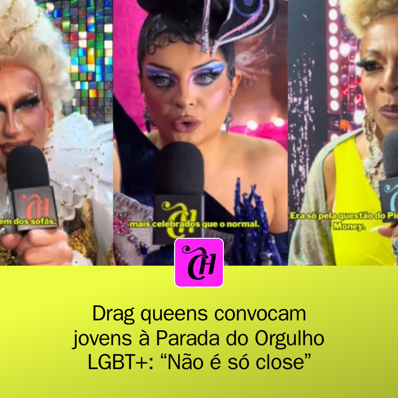 CAPRICHO's tweet photo. 🚨✨ A 30ª Parada do Orgulho LGBT+ de São Paulo se aproxima e as drags Betina Polaroid, Fontana e Silvetty Montilla fazem um chamado especial: saia da tela e vá para a rua! Juntos, precisamos lutar pela resistência e garantir nossos direitos!... https://t.co/6KOzXqAuCu https://t.co/b6Rqi3z0jE