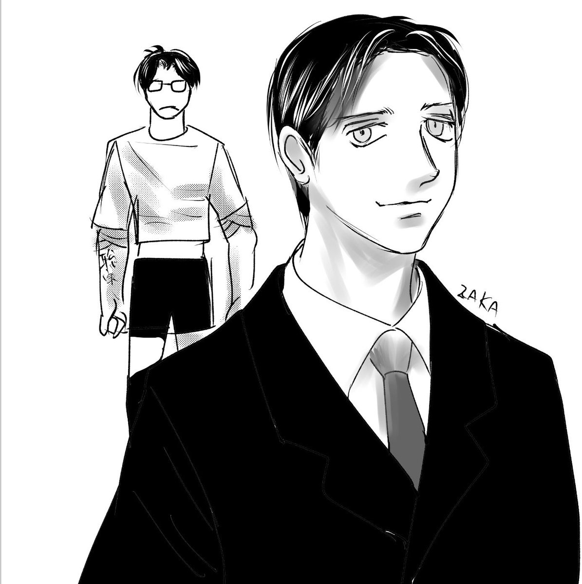 ZTA2001's tweet photo. #kyoujisatomi 

＃狂聡ワンドロライ

@kyst1drawrite

お題おかりしましたー「ギャップ」です。 https://t.co/P5jqGoADQI