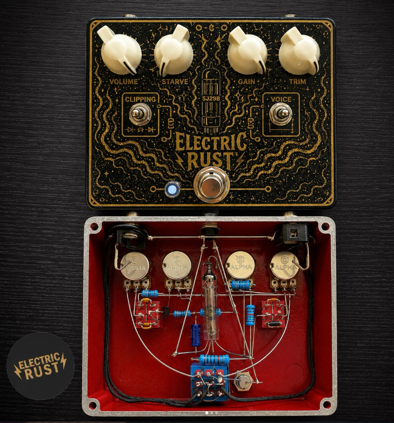 plug_instrument's tweet photo. Electric Rust Pedals（イタリア）の旧ソ連製サブミニチュア管1J29Bを使ったサチュレーター。
美しい内部構造だけでなく、youtubeで見る限りめちゃいい音してる。 https://t.co/NBAHpxmj6P