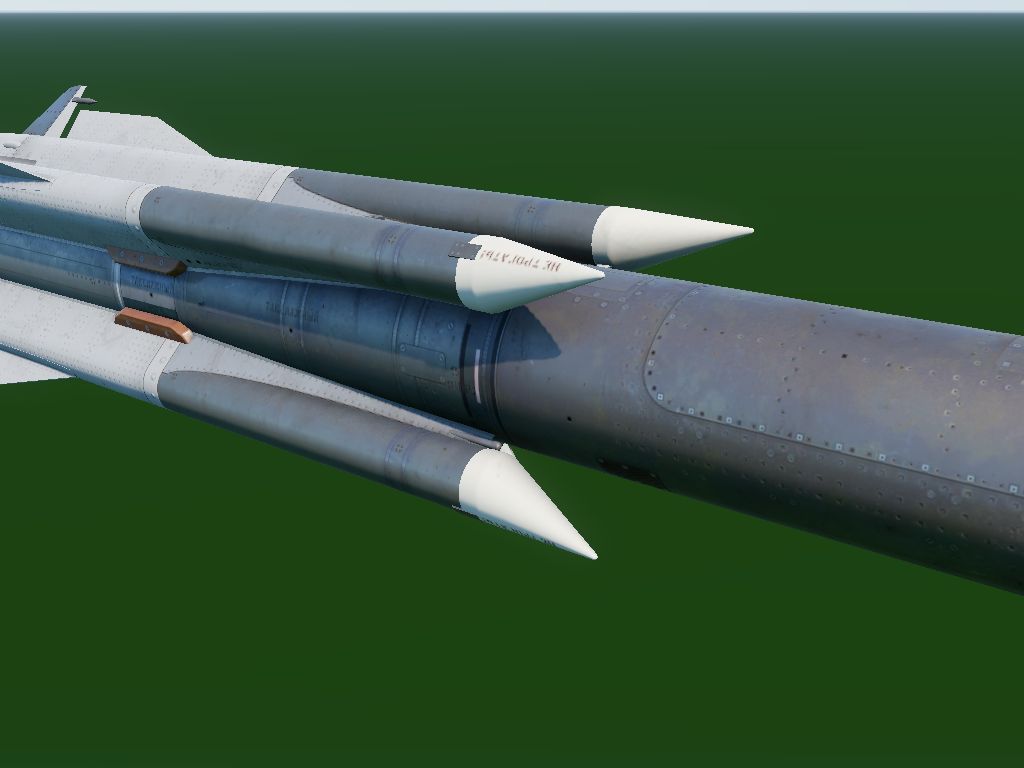 cicada_WT's tweet photo. 惜しむべきはKh-31、ブースター燃焼後は4か所の突起が外れてラムエアインテークが顔を出すんだがそこは再現されてない。モデルでは再現されているので後々対応しそうだが。
#WarThunder #Devserver https://t.co/wUOS1mam0D