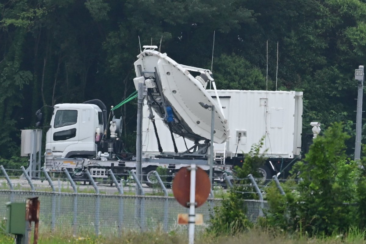 kleinenf's tweet photo. 入間基地の衛星妨害状況把握装置の警戒区域が見れるのアツい https://t.co/ZZtd2NdD0o